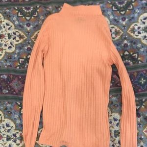 Rose mock turtle neck